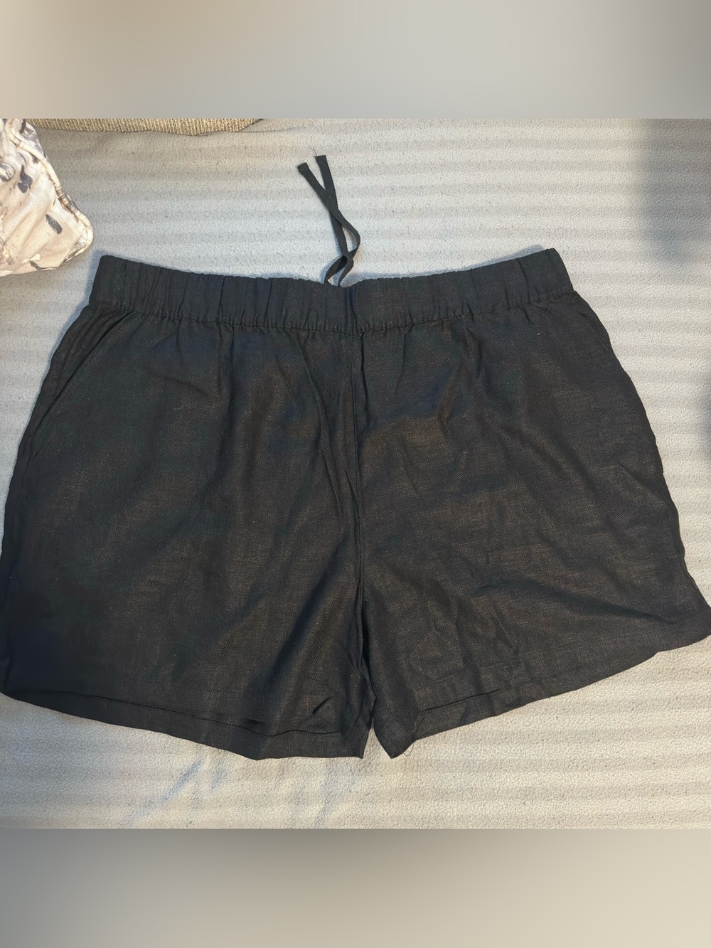 Blank NYC NWT Black Linen-Blend Shorts Size XXL